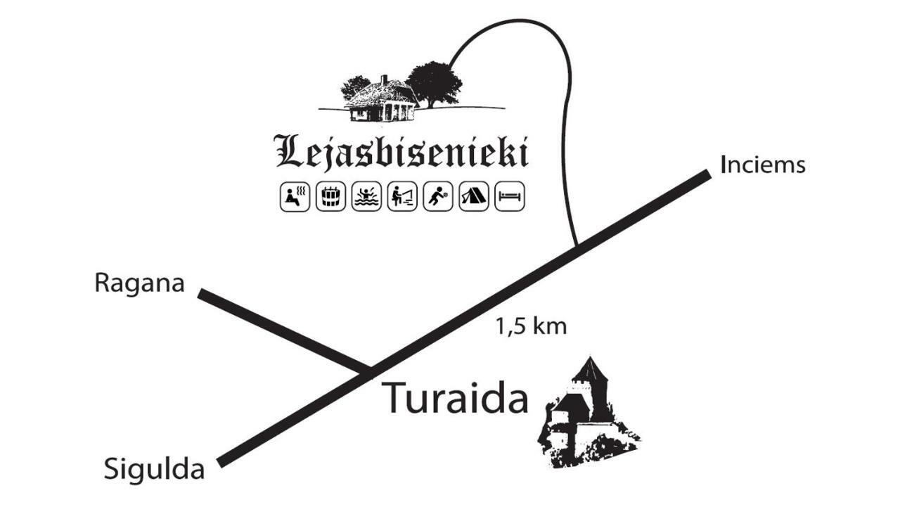 Lejasbisenieki Villa Turaida Buitenkant foto